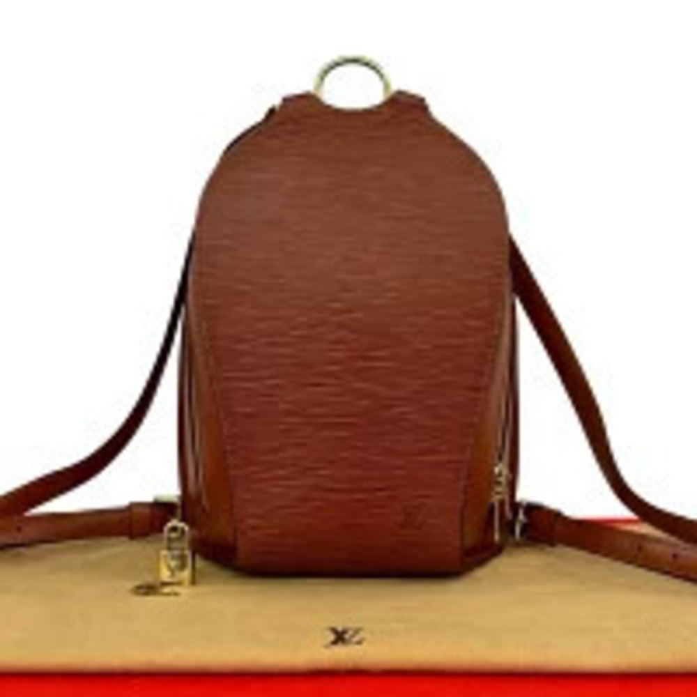 Louis Vuitton Mabillon Epi Leather Backpack Kenya Brown